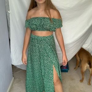 Floral two piece dress